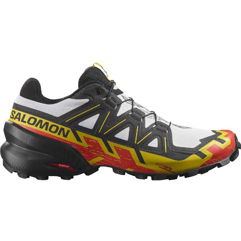 shoes SALOMON Speedcross 6 white/black/empire yellow